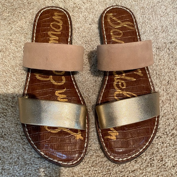 sam edelman gala two strap slide sandal